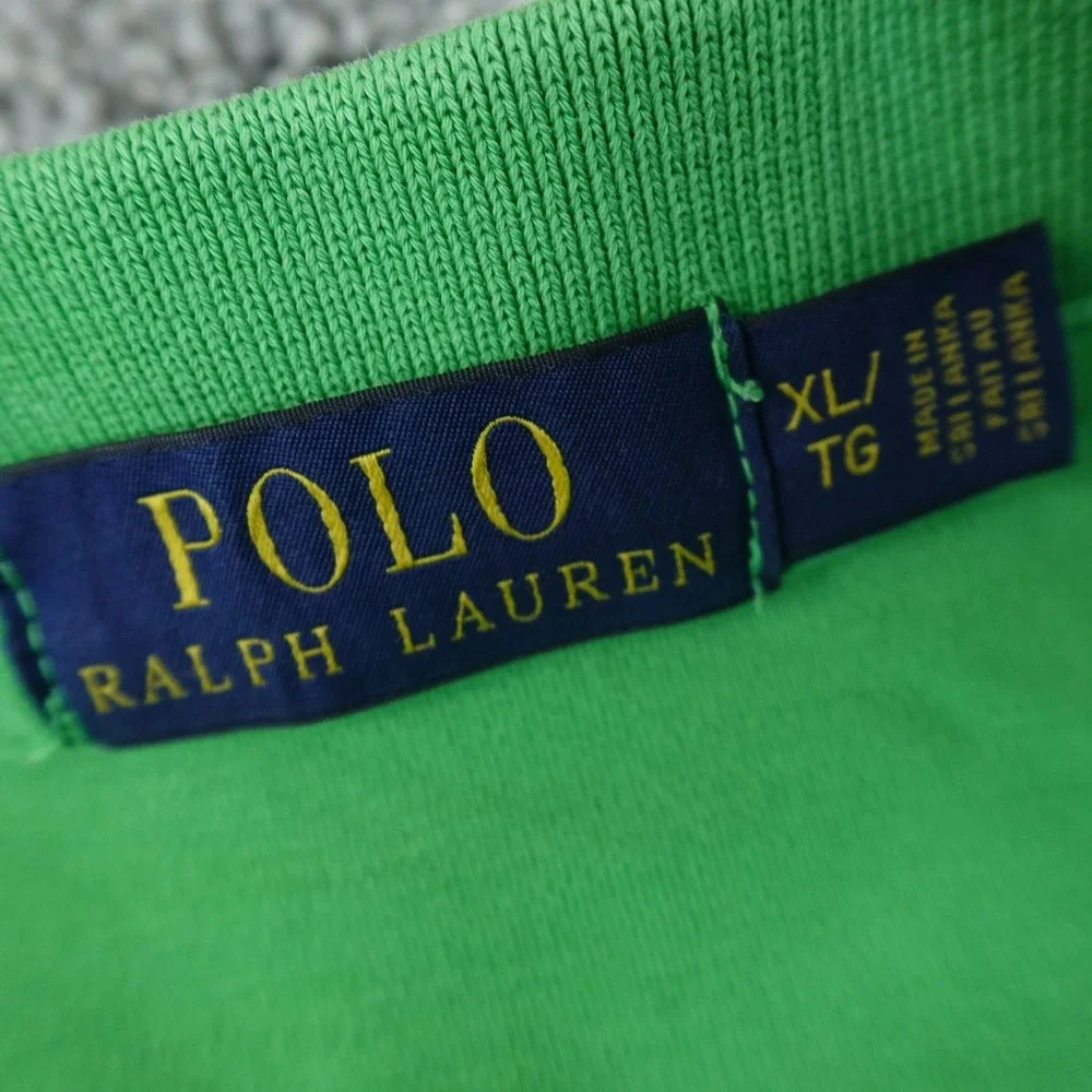 Ralph Lauren Polo Shirt Mens XL Green Pony Logo Short Sleeve Golf Preppy Casual